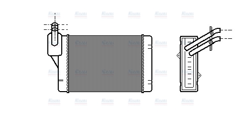 AVA Cabin Heater Core VN6069
