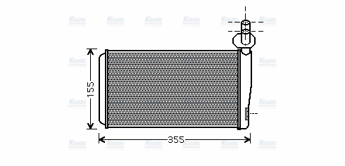 AVA Cabin Heater Core VN6259
