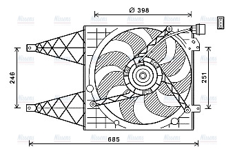 AVA Radiator Cooling Fan VN7532