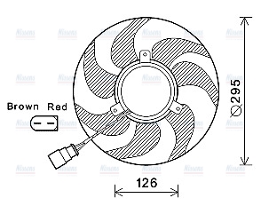 AVA Radiator Cooling Fan VN7536