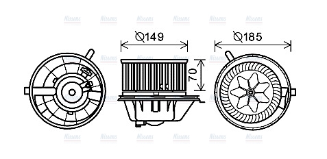 AVA Cabin Fan Blower Motor VN8337