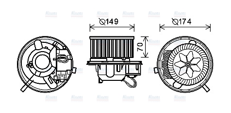 AVA Cabin Fan Blower Motor VN8339