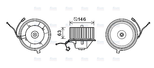 AVA Cabin Fan Blower Motor VN8349