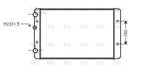 AVA Coolant Radiator VNA2027
