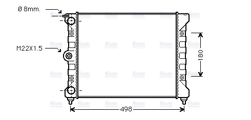 AVA Coolant Radiator VNA2039