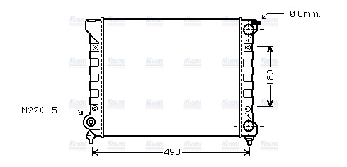 AVA Coolant Radiator VNA2040