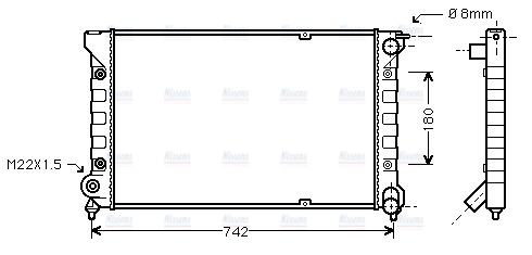 AVA Coolant Radiator VNA2041