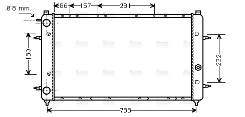 AVA Coolant Radiator VNA2114