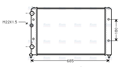 AVA Coolant Radiator VNA2115