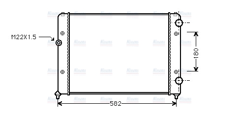 AVA Coolant Radiator VNA2119