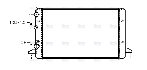 AVA Coolant Radiator VNA2121