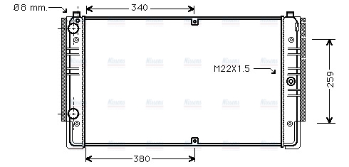 AVA Coolant Radiator VNA2149