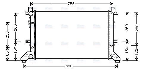 AVA Coolant Radiator VNA2155