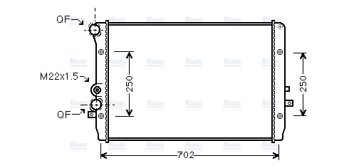 AVA Coolant Radiator VNA2193