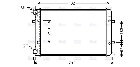 AVA Coolant Radiator VNA2205