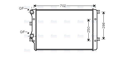 AVA Coolant Radiator VNA2206