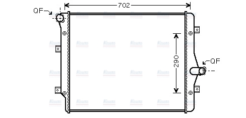 AVA Coolant Radiator VNA2208