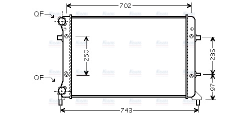 AVA Coolant Radiator VNA2223