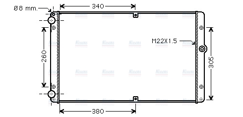 AVA Coolant Radiator VNA2245