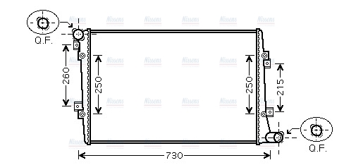 AVA Coolant Radiator VNA2255