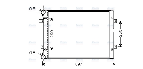AVA Coolant Radiator VNA2283