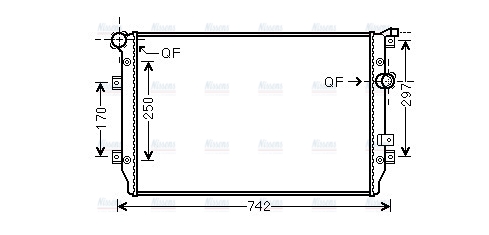 AVA Coolant Radiator VNA2287