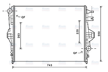 AVA Coolant Radiator VNA2316