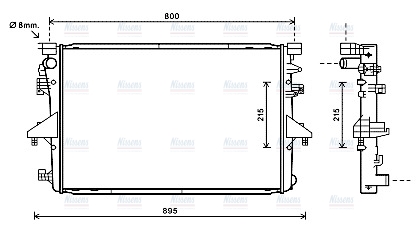 AVA Coolant Radiator VNA2317