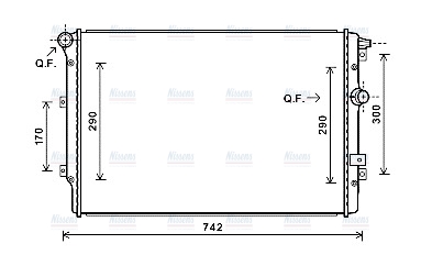 AVA Coolant Radiator VNA2324