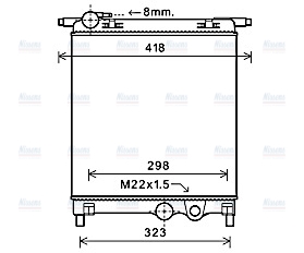 AVA Coolant Radiator VNA2325