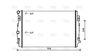 AVA Coolant Radiator VNA2344