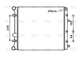 AVA Coolant Radiator VNA2346