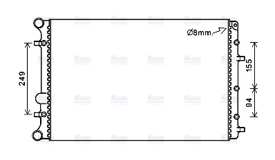 AVA Coolant Radiator VNA2347