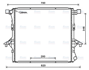 AVA Coolant Radiator VNA2363