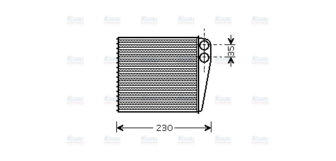 AVA Cabin Heater Core VNA6229
