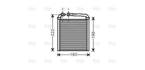 AVA Cabin Heater Core VNA6256