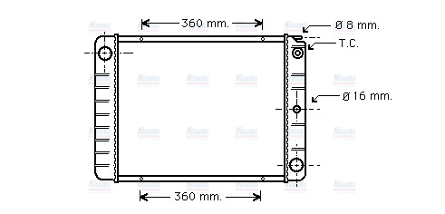 AVA Coolant Radiator VO2027