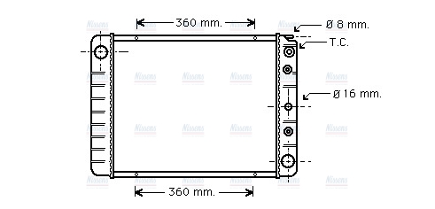 AVA Coolant Radiator VO2028