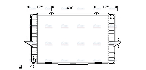 AVA Coolant Radiator VO2063