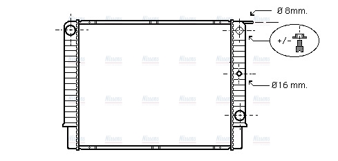 AVA Coolant Radiator VO2087