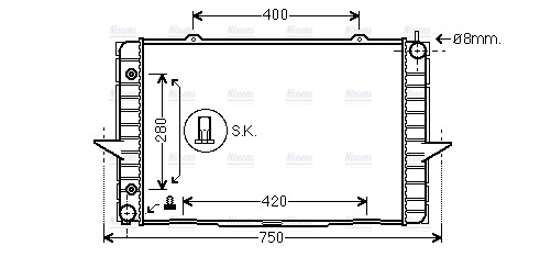 AVA Coolant Radiator VO2118
