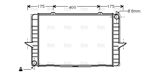 AVA Coolant Radiator VO2148