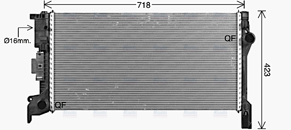 AVA Coolant Radiator VO2307