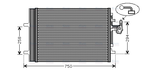 AVA Aircon Condenser VO5161D