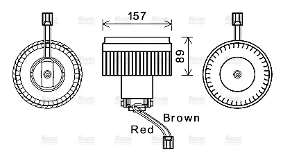 AVA Cabin Fan Blower Motor VO8176