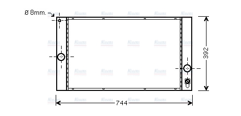 AVA Coolant Radiator VOA2141