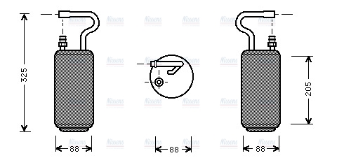 AVA Aircon Receiver Dryer Filter VOD097