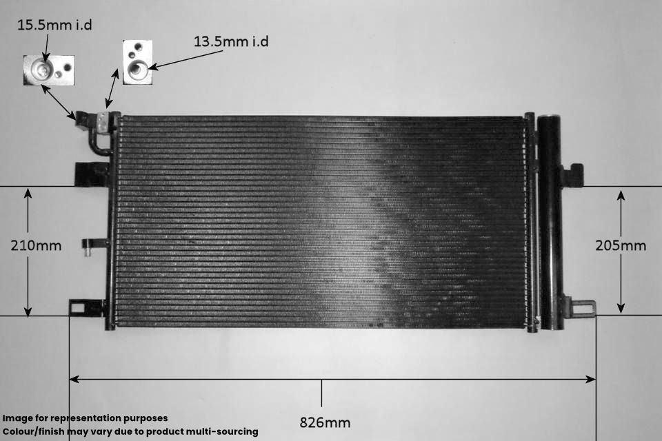 A4C Aircon Condenser – For Audi/Seat/Skoda/VW – CON1058 – R134a Sub-Cooled