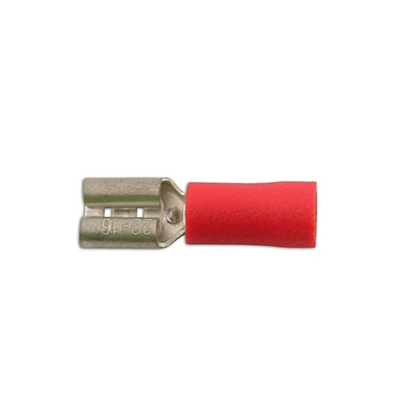 CONNECT Wiring Connectors – Red – Female Slide-On – 2.8mm – Pack Of 100 [30130]