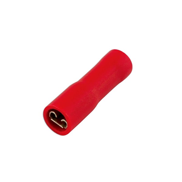 CONNECT Wiring Connectors – Red – Female Slide-On – 4.8mm – Pack Of 100 [30134]